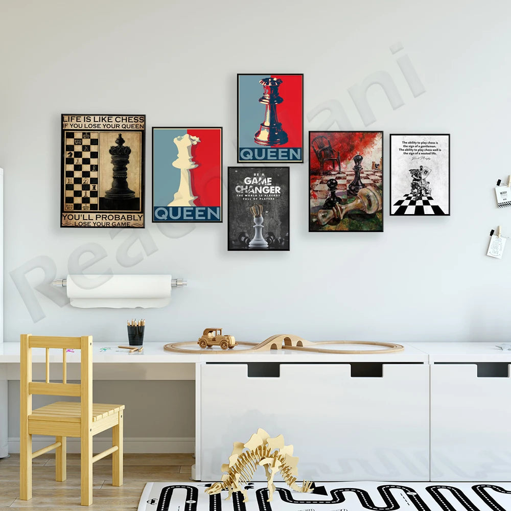 Life is like chess, if you lose the queen, you lose the game poster, chess queen print, king board game poster