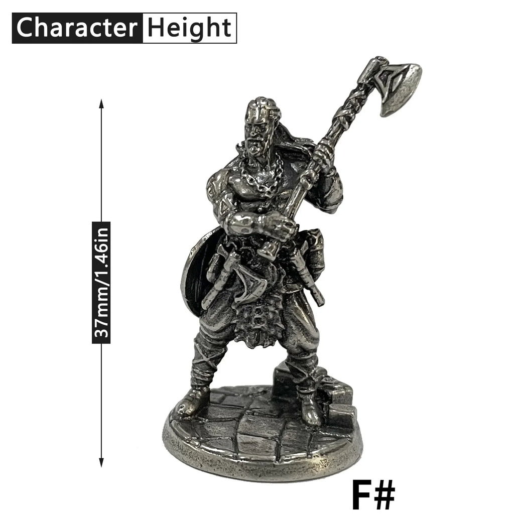 1PCS War Chess Table Game Ornaments Decorations Crafts Copper Undead Skeleton Soldiers Dolls Army Legion Model Toy Figurine