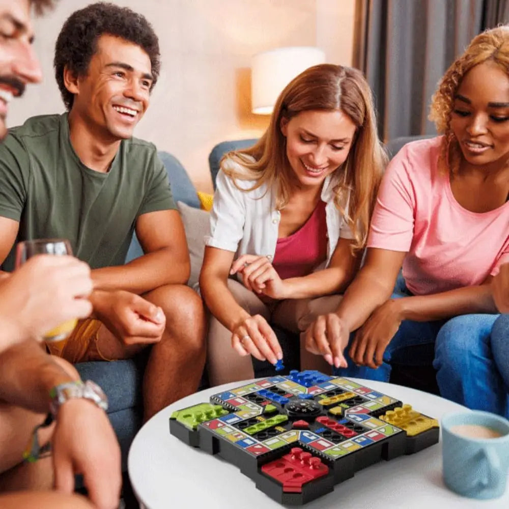 Multiplayers Flying Chess Board Game Educational Plastics Electronic Flying Chess Set Intelligent Checkers