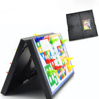 1Set Magnetic Foldable Flying Chess Crawling Mat Ludo Portable Board Game Camping Travel Game Set Aeroplane Chess