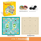 Wooden Chess Game Flying Checkers And Jumping Chess Two-In-One Interactive Parent-Child Tabletop Game Children's Educational Toy
