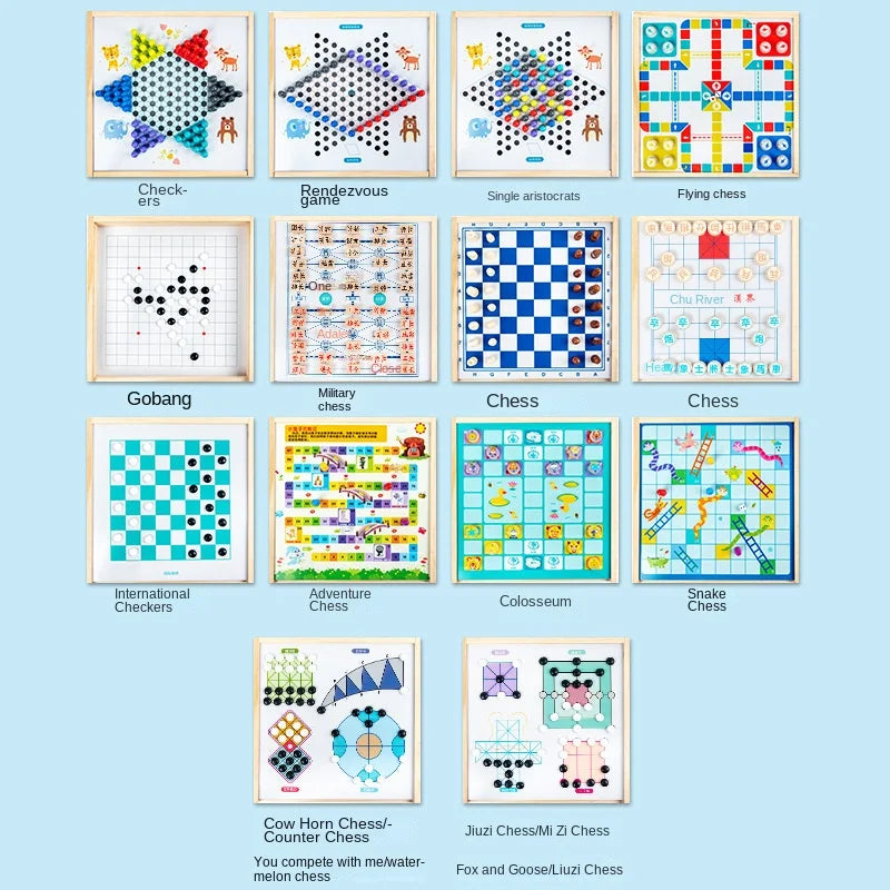 Large flying chess checkers and children's multi-function Gozi chess fighting beast chess army chess elementary school students