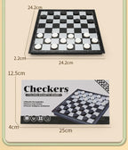 Magnetic 9-in-1 Board Game Table, Large Carpet, Flying Chess/Checkers/Chess/Snake/Backgammon/Quadruple/Tic-Tac-Toe, House Party