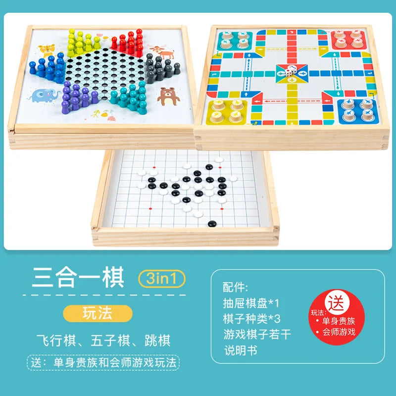 Large flying chess checkers and children's multi-function Gozi chess fighting beast chess army chess elementary school students