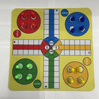 Plastic Flying Chess with Mouse Pad Chessboard 24cm A Set about 110g Family & Friends Entertainment Interactive Games