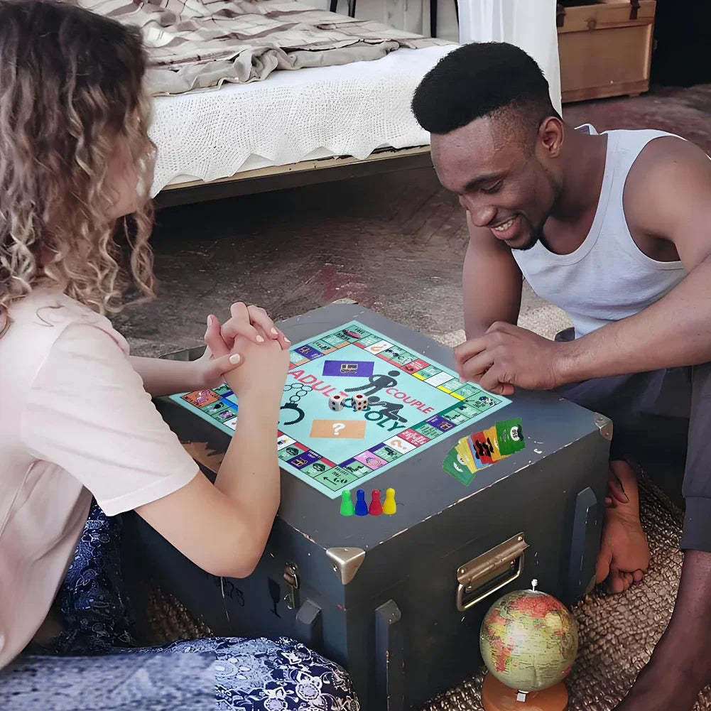 2025 New Adult Couple Game Night Monopoly Games Couple Board Funny Interactive 2 Player Board Game