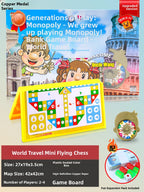 Monopoly Luxury Edition Classic Board Game World Tour for Adults Children's Gift Ideal for Fly Fun And Eonal Play