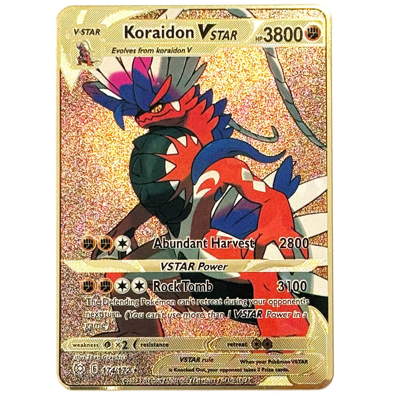 Anime Cartoon Pocket English Metal Card Mewtwo Vmax GX EX Series Arceus Charizard Raichu Collection Battle Cards Children's Gift