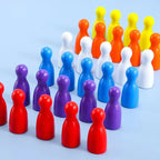 100 Pcs/Set 24*12mm Chess Pieces Board Games Accessories Marking Color Wooden Pieces