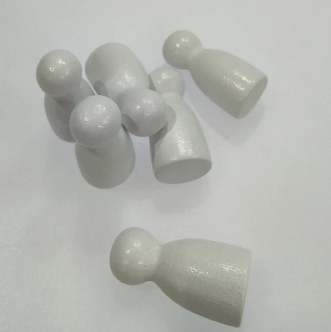 100 Pcs/Set 24*12mm Chess Pieces Board Games Accessories Marking Color Wooden Pieces