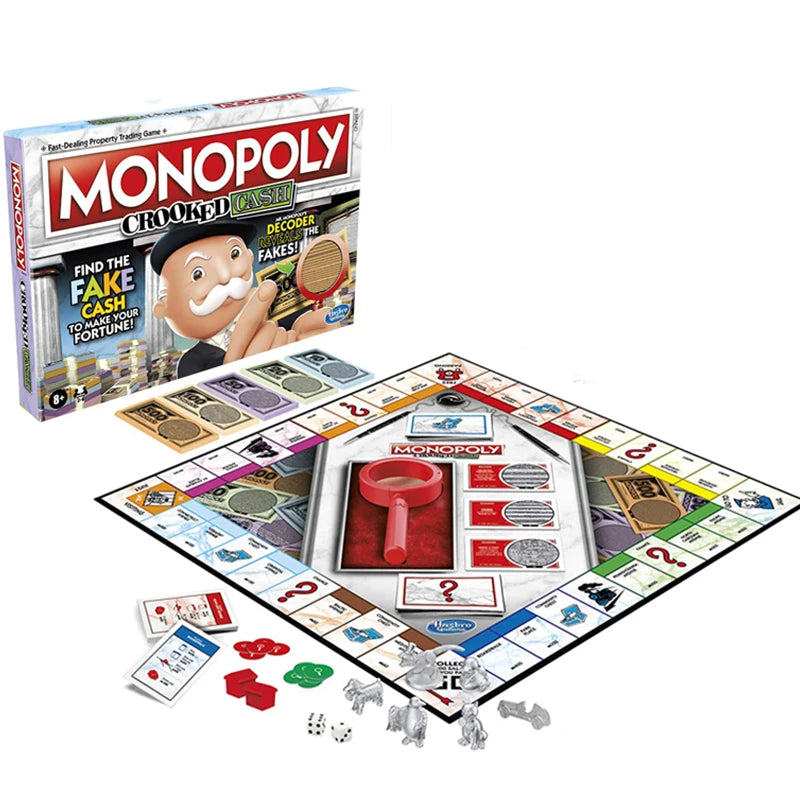 Original Monopoly Board Games Electronic Banking Wealth Investment Multiplayer Party Interactive Toys for Kids Property Trading