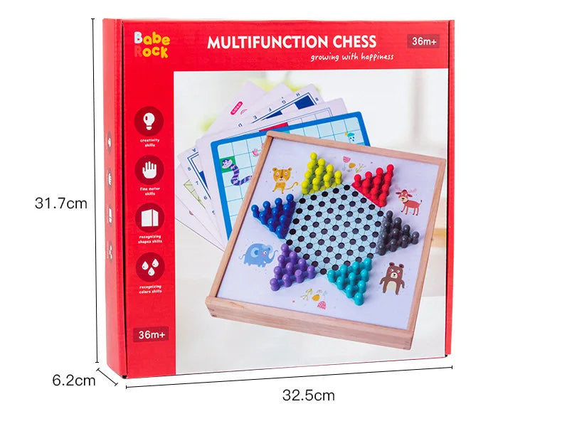 Large flying chess checkers and children's multi-function Gozi chess fighting beast chess army chess elementary school students