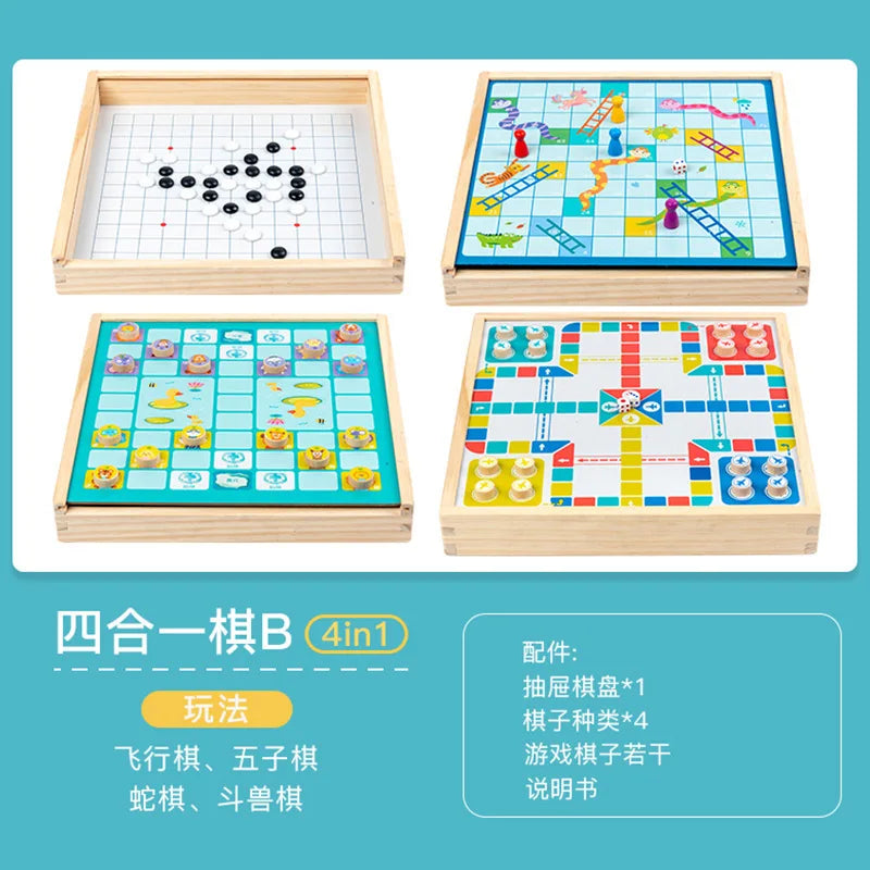 Large flying chess checkers and children's multi-function Gozi chess fighting beast chess army chess elementary school students