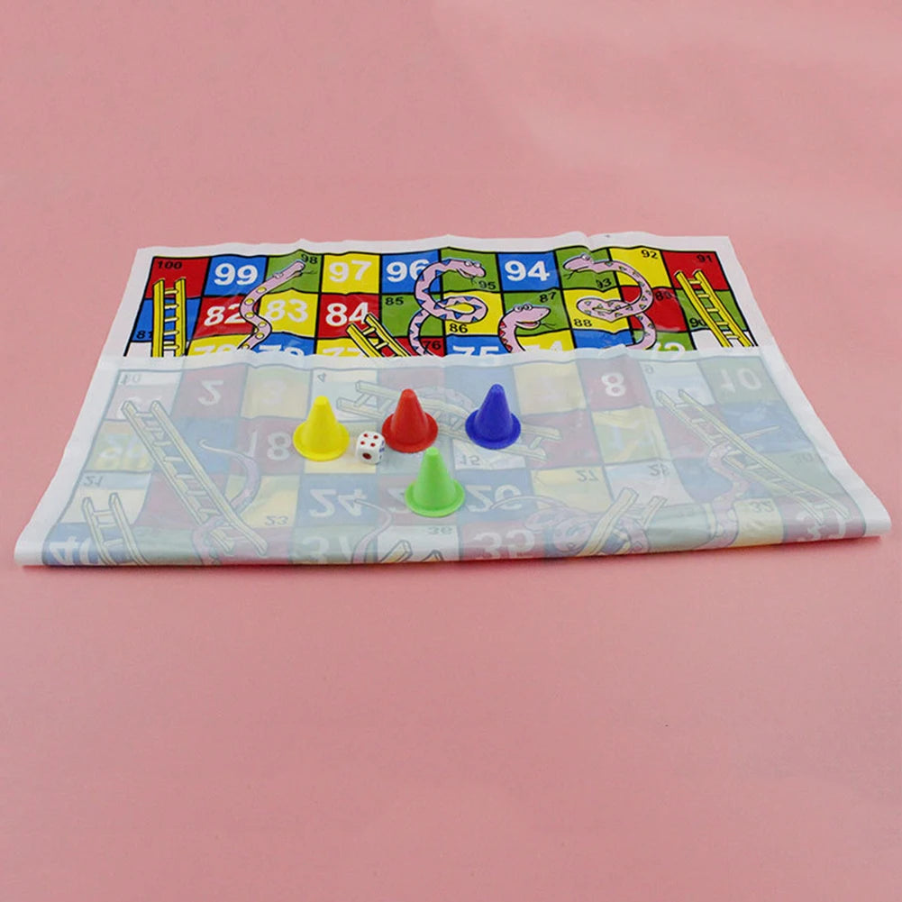 Funny Snake Ladder Flying Chess Set Children Kids Puzzle Family Party Games for Gifts Intelectual Learning Toys