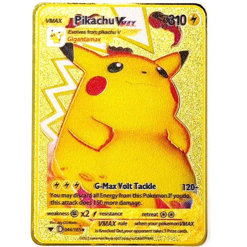 Anime Cartoon Pocket English Metal Card Mewtwo Vmax GX EX Series Arceus Charizard Raichu Collection Battle Cards Children's Gift