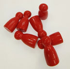 100 Pcs/Set 24*12mm Chess Pieces Board Games Accessories Marking Color Wooden Pieces