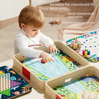 Wooden multi-functional chess board checkers flying chess Gozi chess multi-in-one board game parent-child interactive