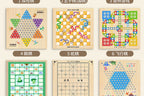 Multifunctional chessboard, flying chess, backgammon, checkers, chess, twelve-in-one chess puzzle toy board game version