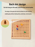 Fun Learning Wall Hanging 99 Multiplication Learning Disk Magnetic Chess 99 Mnemonic Table Practice Cards Toy Flag