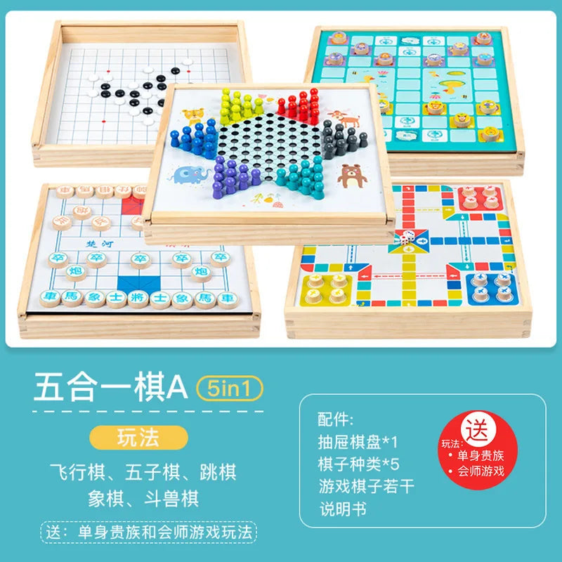 Large flying chess checkers and children's multi-function Gozi chess fighting beast chess army chess elementary school students
