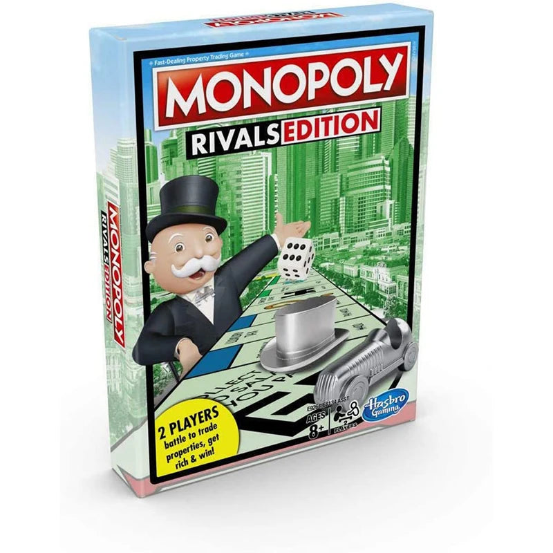 Hasbro Real Estate Tycoon Monopoly Rivals Portable Monopoly Two-player Battle Enhanced Edition Board Game