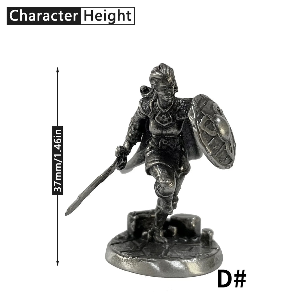 1PCS War Chess Table Game Ornaments Decorations Crafts Copper Undead Skeleton Soldiers Dolls Army Legion Model Toy Figurine