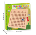 Fun Learning Wall Hanging 99 Multiplication Learning Disk Magnetic Chess 99 Mnemonic Table Practice Cards Toy Flag