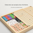 Gozi Chess Flying Chess Checkers Children's Edition Multi-function Chess Board Multi-in-One Chess Educational Toys Primary