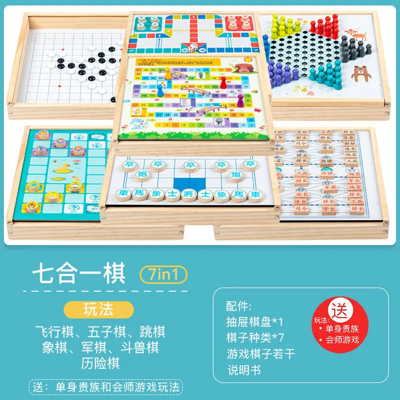 Large flying chess checkers and children's multi-function Gozi chess fighting beast chess army chess elementary school students