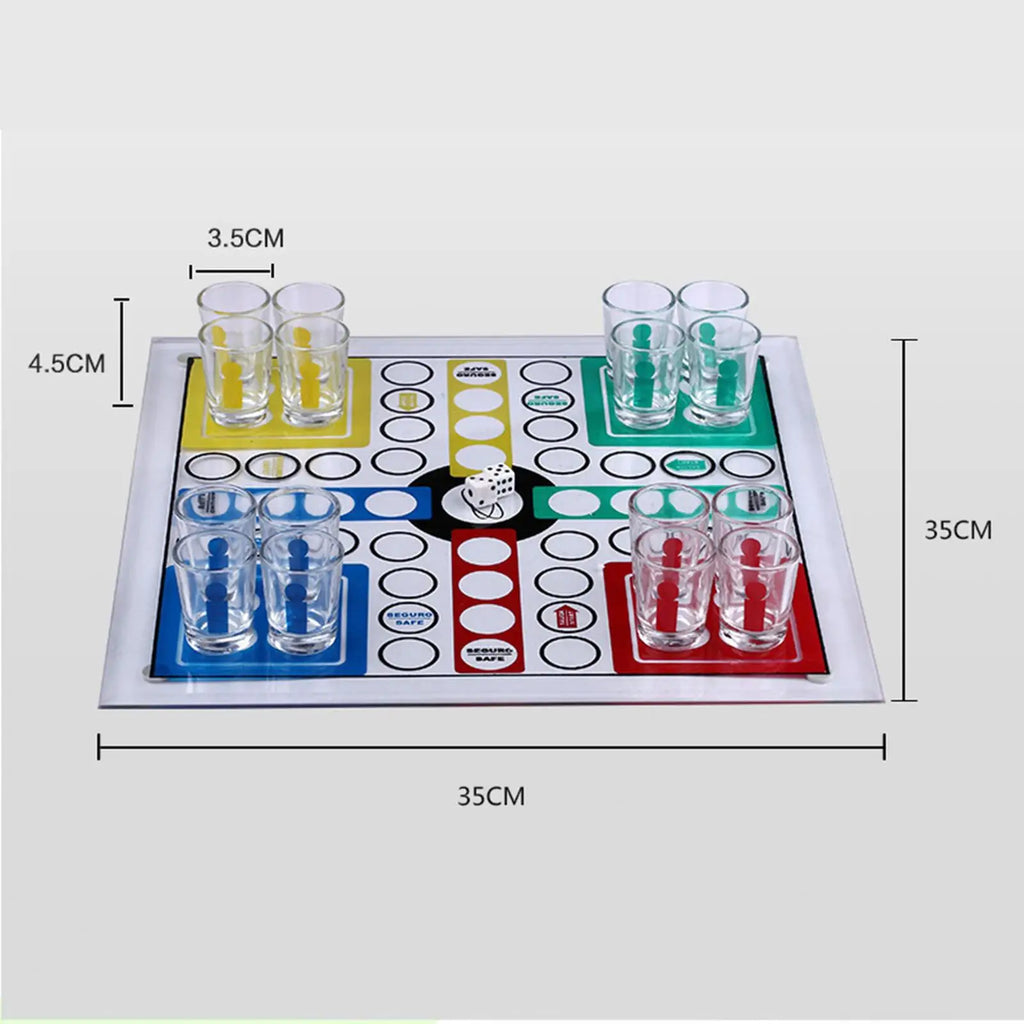 Wine Cup Flying Chess Chess Game Novelty Family Fun Game Toys Table Games for Party