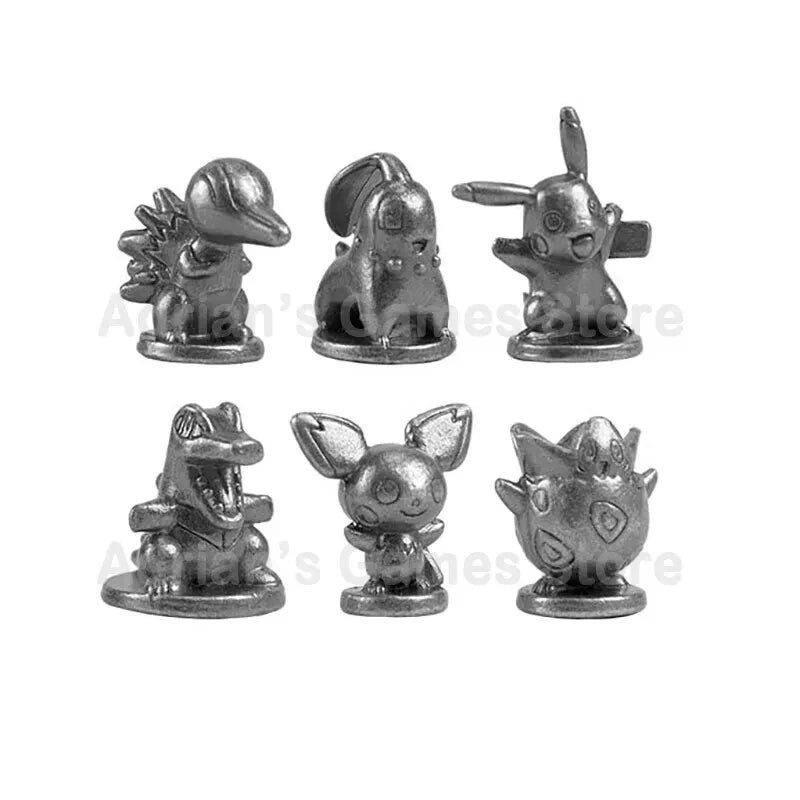 English Version Kawaii DIY Family Gathering Pokemon Monopoly Leisure Board Game Card Puzzle Game 2-6 People Party Birthday Game