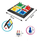 Classic Foldable Ludo Game Set Parent Child Interaction Strategy Game Flying Chess Educational Toy for Teens Kids