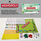 Hot French Monopoly World Tour Board Game Russian Cards