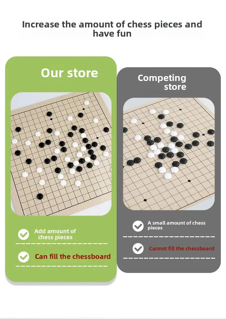 Wooden Chess Game Flying Checkers And Jumping Chess Two-In-One Interactive Parent-Child Tabletop Game Children's Educational Toy