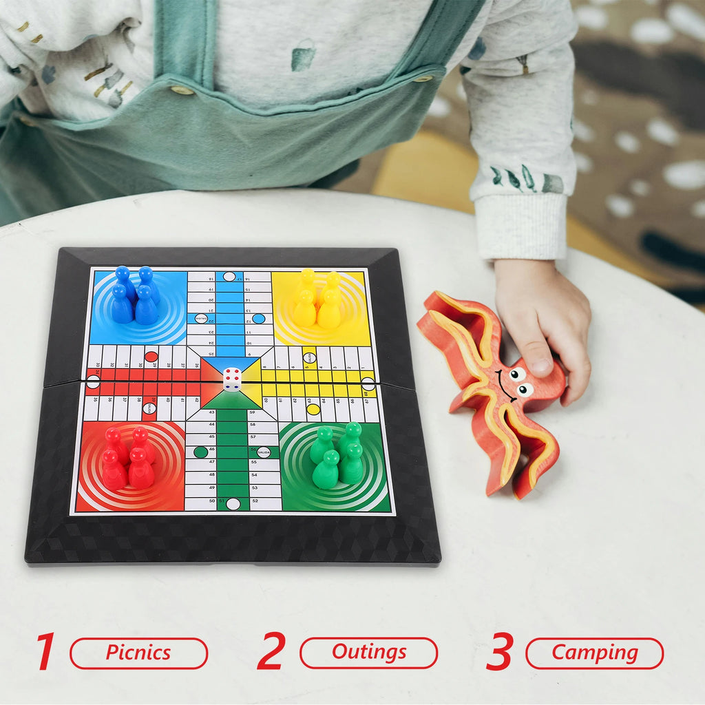 1pc Outdoor Educational Flying Chess Set Enhances Kids' Strategic Thinking Promotes Family Teamwork Perfect For Picnics Camping