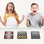 Mini Magnetic Chess Board Games, Small Portable Folding Chess  Classic Backgammon Checkers Travel Set Toys for Kids Adult Gift