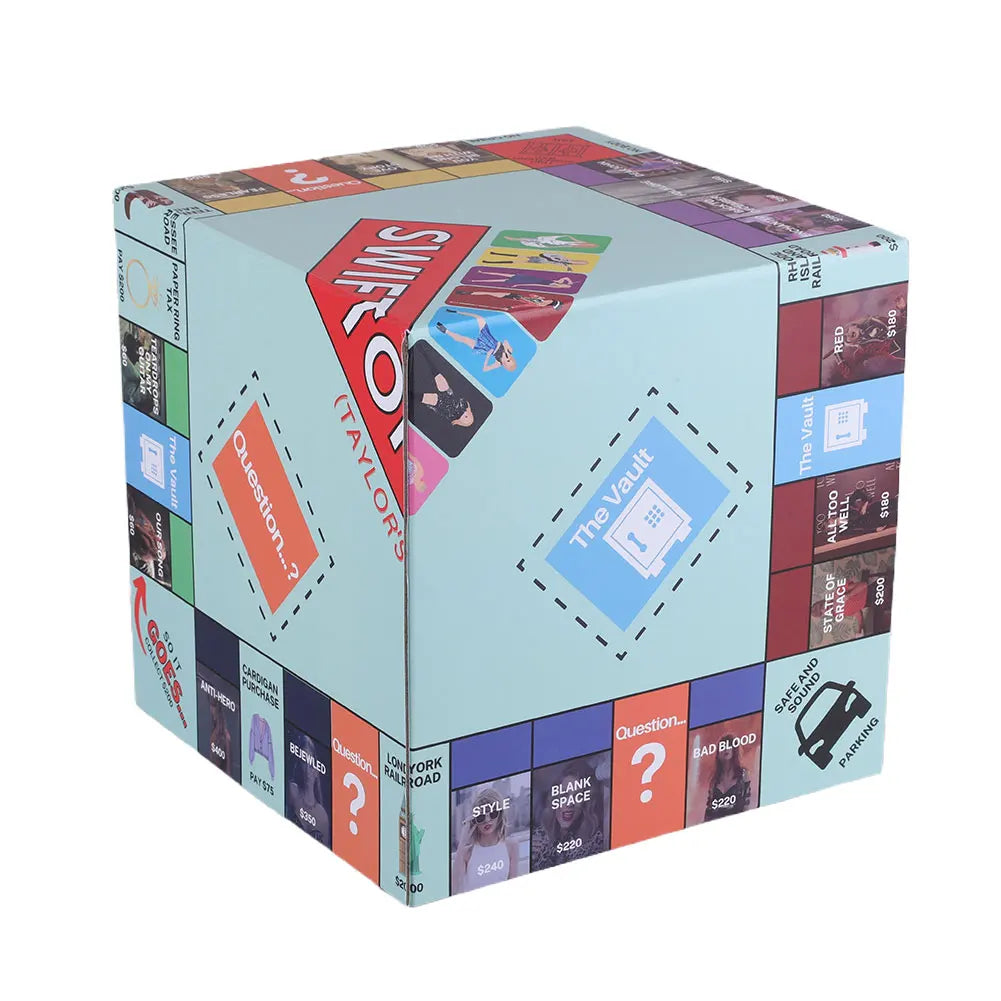 Board Game Set for Swifties Monopoly Board Game Fun Party Family Interactive Chess Games Swiftopoly Board Game for Taylor's Fans