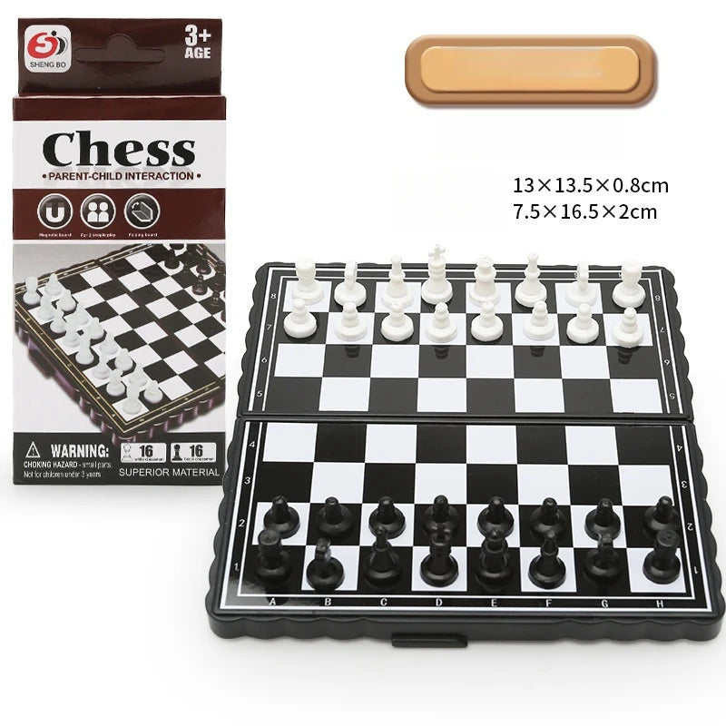 Magnetic 9-in-1 Board Game Table, Large Carpet, Flying Chess/Checkers/Chess/Snake/Backgammon/Quadruple/Tic-Tac-Toe, House Party