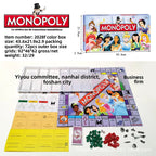 Hot French Monopoly World Tour Board Game Russian Cards