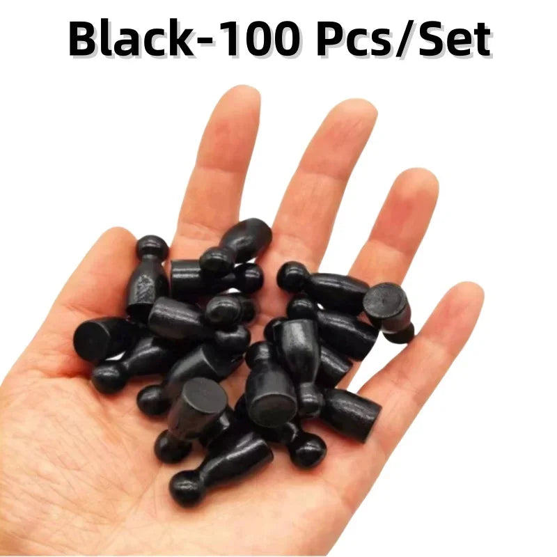 100 Pcs/Set 24*12mm Chess Pieces Board Games Accessories Marking Color Wooden Pieces