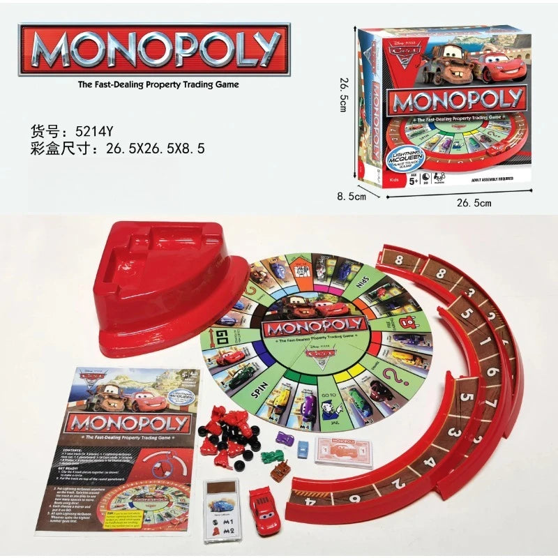 Popular English version of Monopoly World Tour Table Game Cards, Party Game
