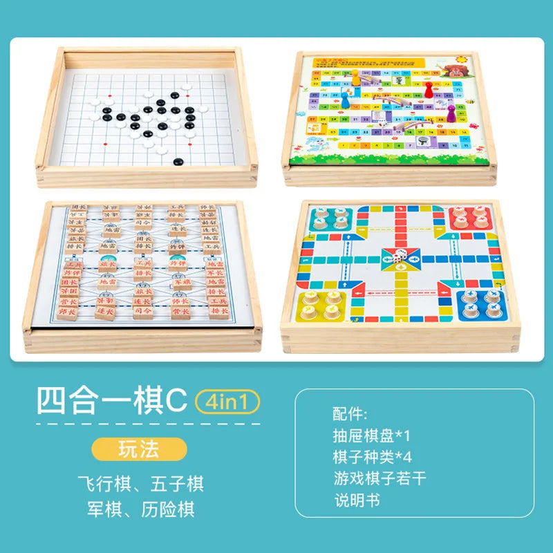 Large flying chess checkers and children's multi-function Gozi chess fighting beast chess army chess elementary school students