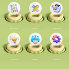 Fun Learning Wall Hanging 99 Multiplication Learning Disk Magnetic Chess 99 Mnemonic Table Practice Cards Toy Flag