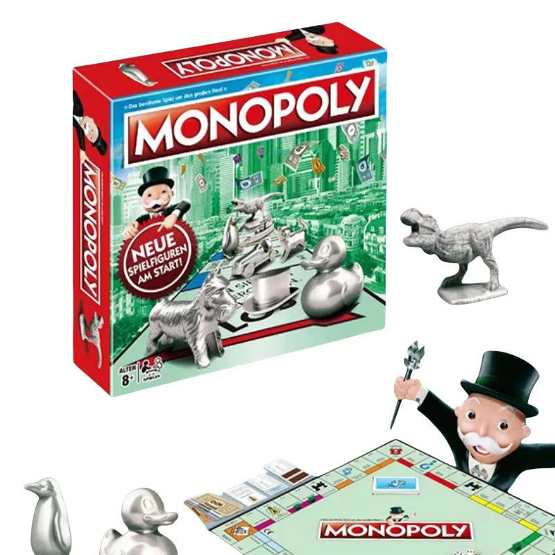 Christmas Monopoly Board Game Classic French, Russian, British, Arab, Spanish Chessboard Cards Are Easy To Carry