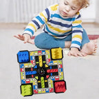 Multiplayers Flying Chess Board Game Educational Plastics Electronic Flying Chess Set Puzzle Portable Table Games Chess Toys