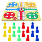 1 set Flying Set 24cm Ludo Board Game Toy Lightweight Portable Chess for Party Home KTV Bars Mini Table Chess Toys