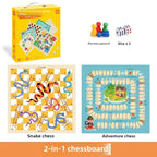 Wooden Chess Game Flying Checkers And Jumping Chess Two-In-One Interactive Parent-Child Tabletop Game Children's Educational Toy