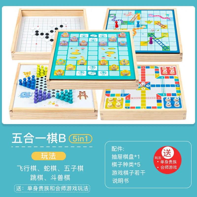 Large flying chess checkers and children's multi-function Gozi chess fighting beast chess army chess elementary school students