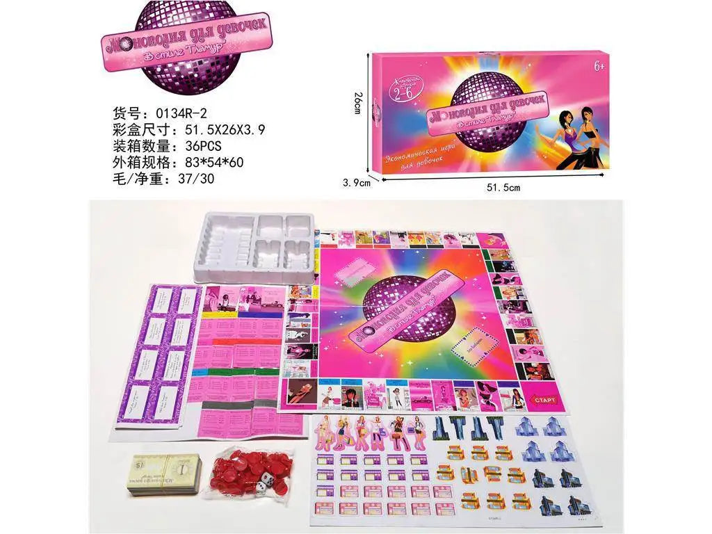 Russian version Russian monopoly Places of interest Pirate Monopoly Russian card board game toys