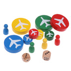 16 Chess Pieces + 1 Dice Flying Wooden Chess Pieces For Primary School Students Three-Dimensional Checkers For Games Accessories